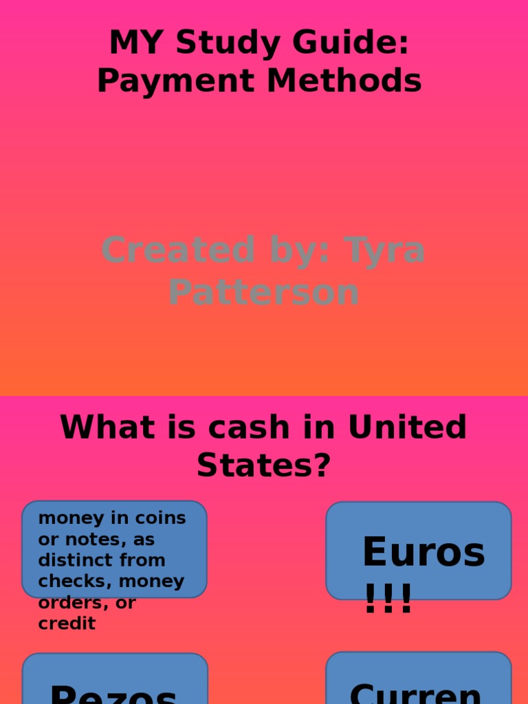 Understanding Payment Methods Guide | PDF | Finance & Money Management