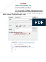 Lección 6 (Declaración e Iniciación de Variables e Inserción de Comentarios)