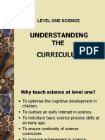 Understanding THE Curriculum: Level One Science