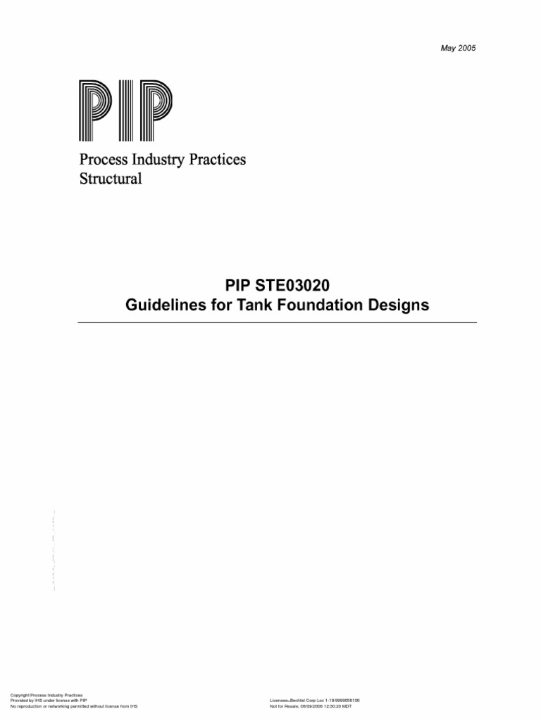 Pip STE03020 - Tank Foundations PDF | PDF | Geotechnical Engineering ...