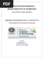 Ece Vii Embedded System Design 10ec74 Notes Digital Signal Processor Random Access Memory