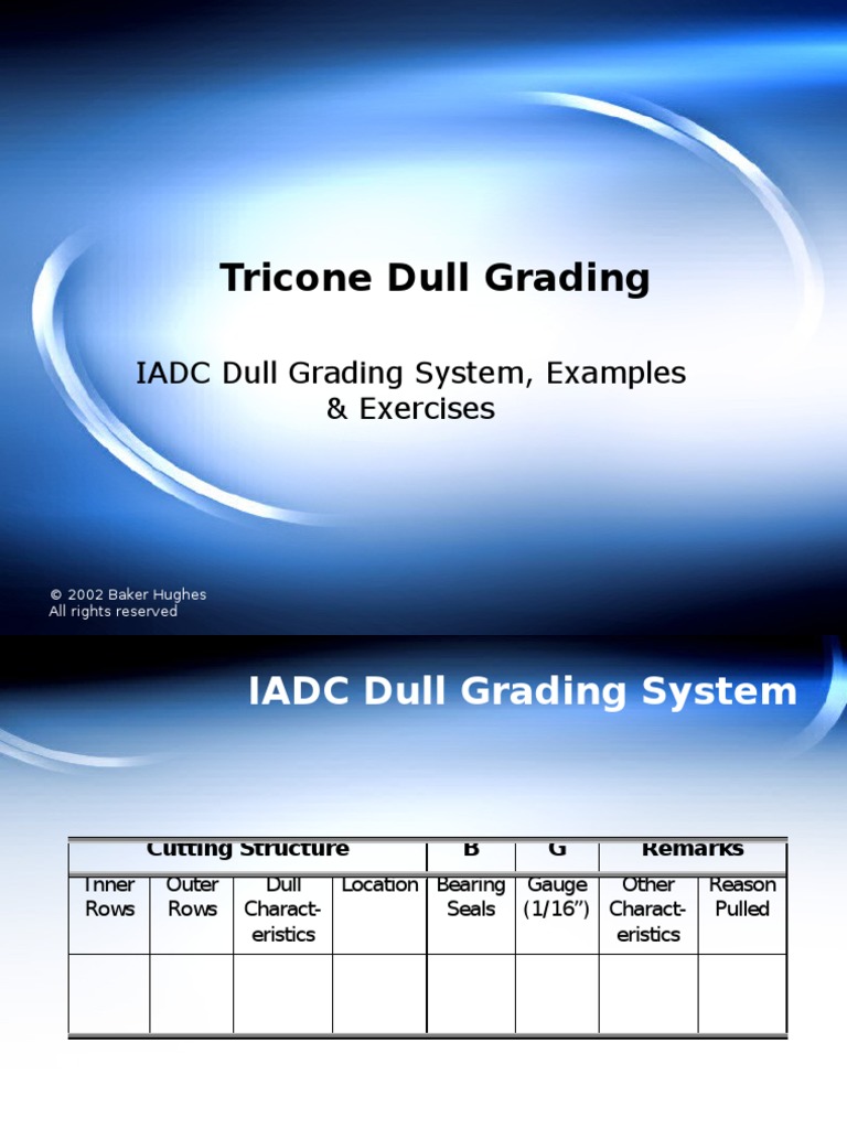 Presentation Bit 009 Tricone Dull Grading Tooth Wear Free