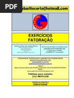EXERCÍCIOS DE FATORAÇÃO