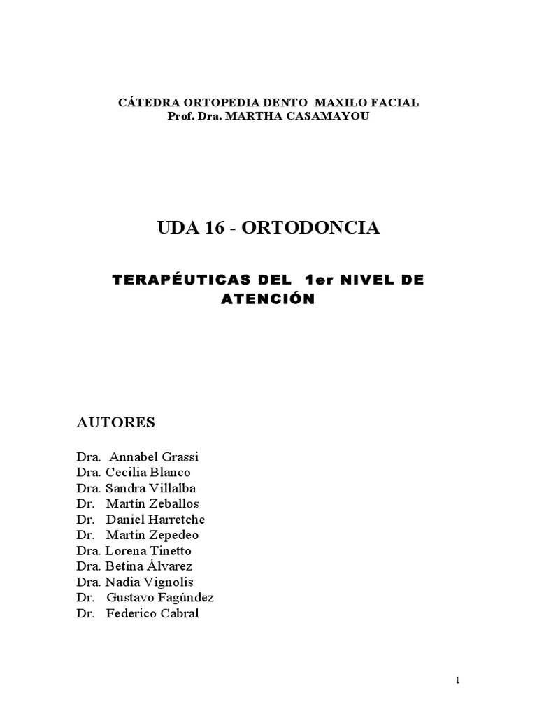 Terapias de Ortodoncia en Primer Nivel | PDF | Diente humano | Soldadura