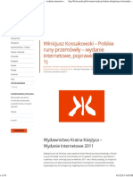 Winicjusz Kossakowski - Polskie Runy Przemówiły - Wydanie Internetowe, Poprawione (Część 1) - Białczyński