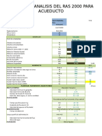 Modelo de Analisis Del Ras 2000 para Acueducto: San Estanislao