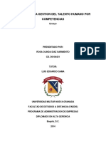 Análisis de La Gestion de Talento Humano Por Competencias