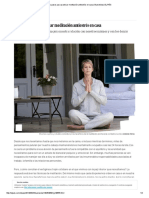 Seis Pasos Para Practicar Meditación Antiestrés en Casa