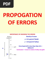 Uncertainty and Propogation of Errors