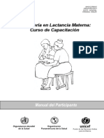 Manual de Consejería para Una Buena Lactancia