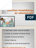 Tecnicas Anestesicas en Odontologia