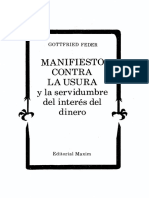 Manifiesto Contra La Usura