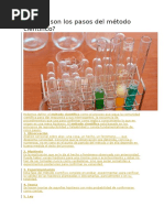 Cuáles Son Los Pasos Del Método Científico