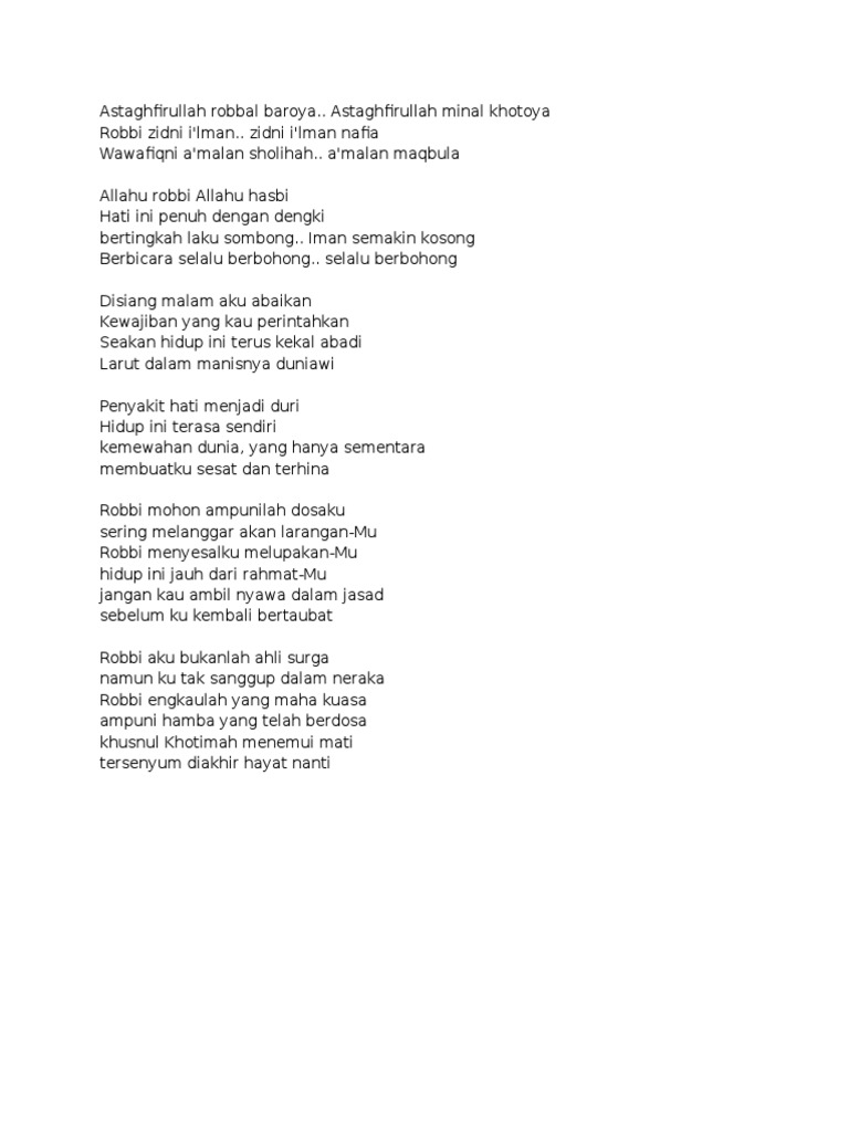 Kunci Gitar Sholawat Astaghfirullah Robbal Baroya Tebak Gambar