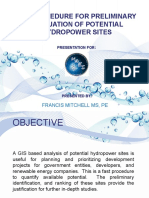 GIS PROCEDURE FOR PRELIMINARY EVALUATION OF POTENTIAL HYDROPOWER SITES
