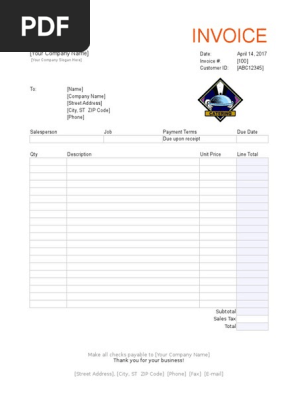 Catering MRM IOI Invoice.