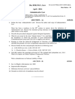 D - Rmlnlu, L: April - 2016 Administrative Law