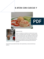 Crema de Atún Con Cuscus y Apio