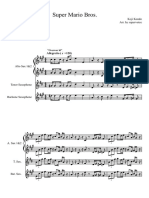 Super Mario Bros. Saxophone Quartet PDF