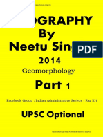 Geomorphology by Neetu Singh Part 1 of 14. by Raz KR (Geography Optional)