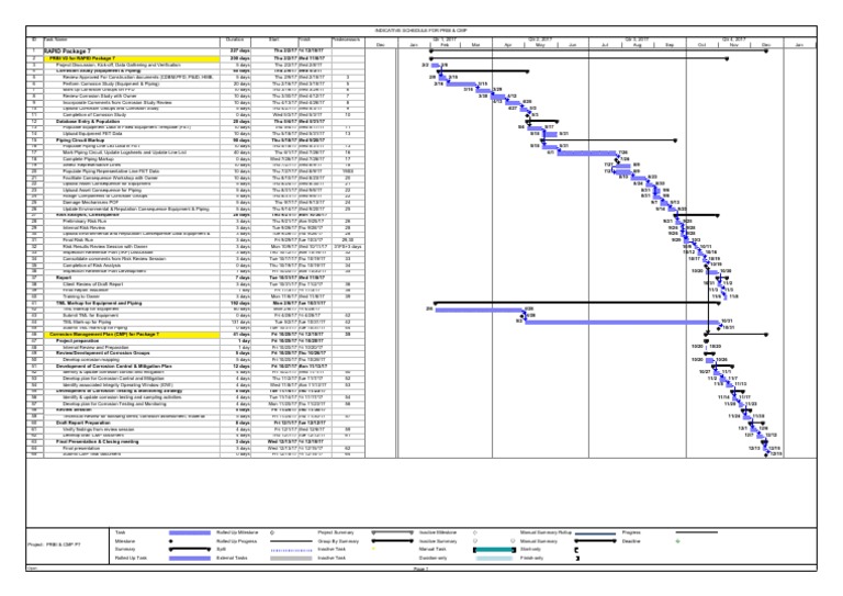 Indicative Schedule For P7 PRBI TML And CMP Rev 2 pdf Computing 