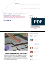 Como Imprimir Los Patrones de Ropa de Archivos PDF A Tamano Real