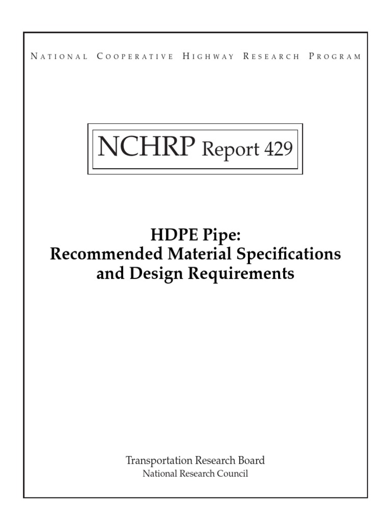 HDPE Material Specifications and Design Requirements.pdf Pipe (Fluid
