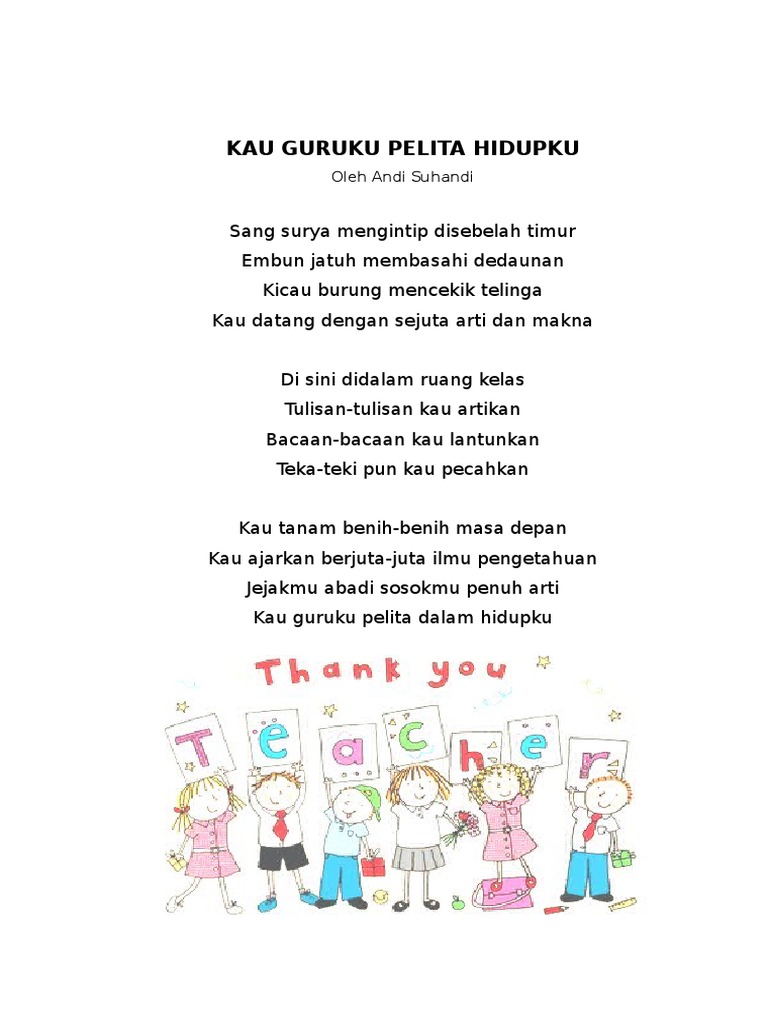 Jasamu Puisi Guruku Pelitaku