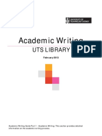 Academic Writing: Uts Library