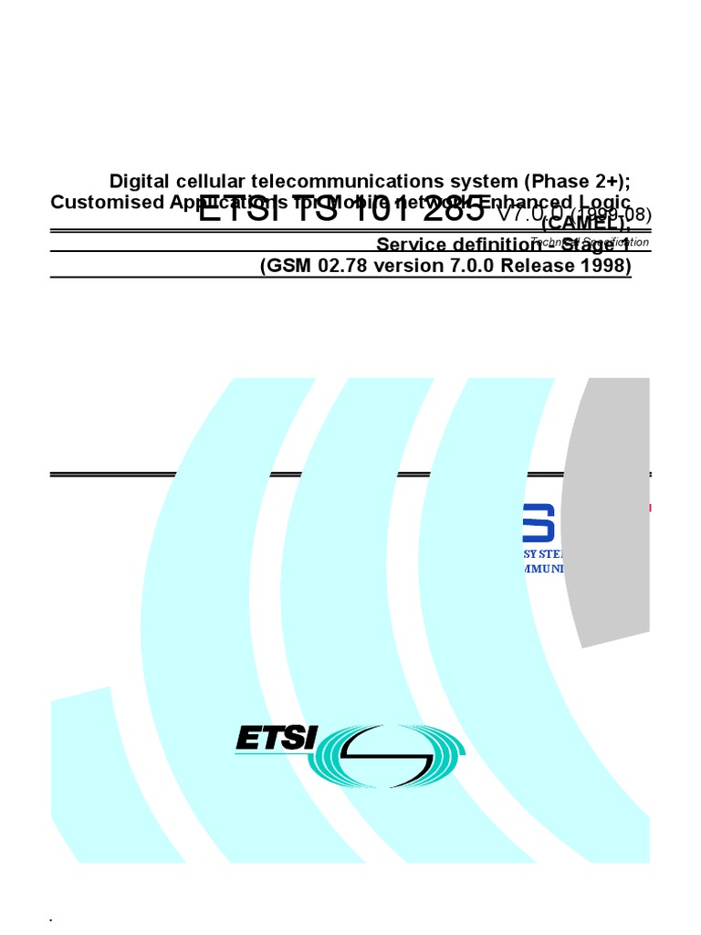 Etsi TS 101 285 | PDF | Gsm | Roaming
