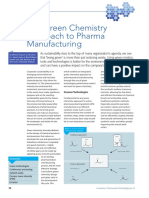 The Green Chemistry Approach To Pharma Manufacturing