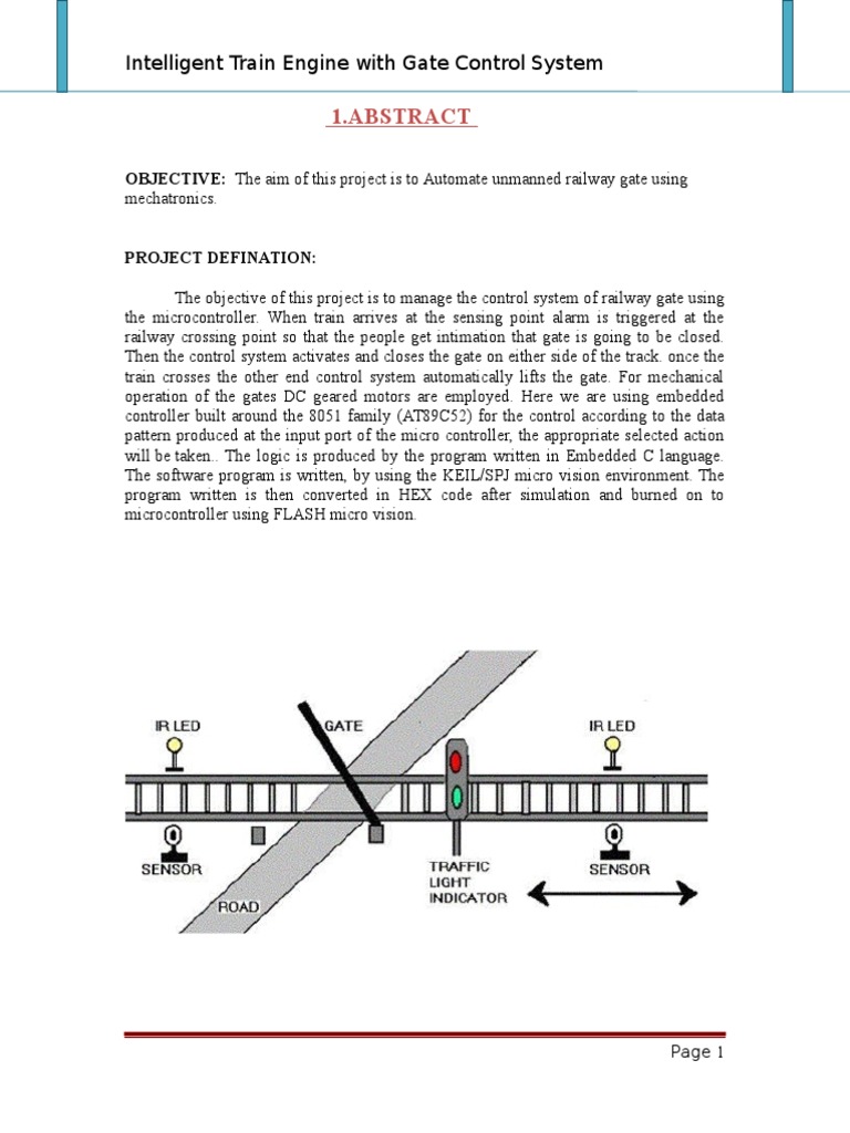 Intelligent Train Engine With Gating | PDF | Capacitor | Microcontroller