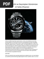 Geçmişten Günümüze 12 Seiko Efsanesi