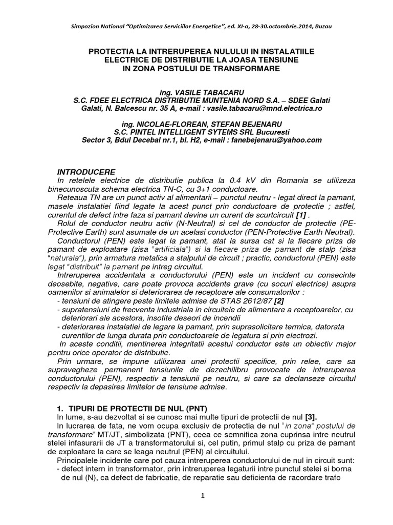 BPNTT-1 Documents - Tips - Sdee-Gl-2014-Protectia-La-Intreruperea ...