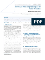 A Survey On Digital Image Processing Techniques For Tumor Detection