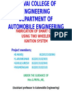 Fabrication of Smart Card Using Two Wheeler Ignition System: Project Members