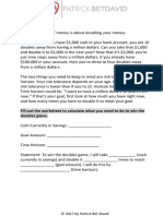 Fill Out The Worksheet To Calculate What You Need To Do To Win The Doubles Game