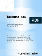 Business Idea: Mohammad Waseem Akram Reg No: Me113077