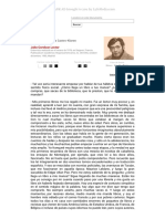 Entrevista a Julio Cortázar sobre sus hábitos de lectura