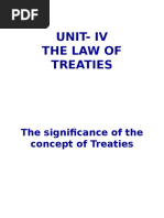 Unit-Iv The Law of Treaties