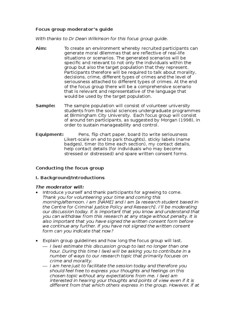 8 Moderating Focus Groups | PDF | Focus Group | Brainstorming