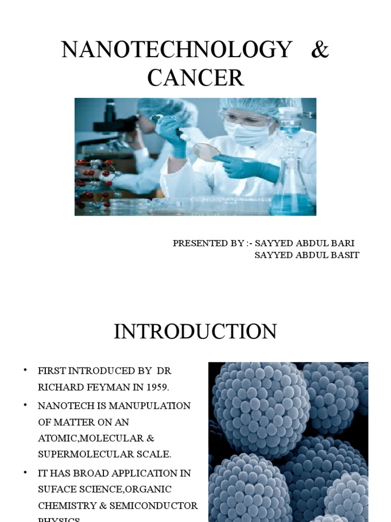Nanotechnology in Cancer Treatment | PDF | Wellness