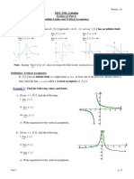 F X Approach F X Has An Infinite Limit