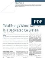 Total Energy Wheel Control in A Dedicated OA System: by John Murphy, Member ASHRAE