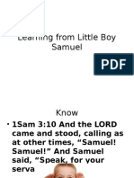 Learning From Little Boy Samuel