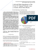 Effects of Fly Ash and Other Ingredients To The Strength and Cost of Falgcsd (Flyash, Lime, Gypsum, Cement, Stone Dust) Bricks