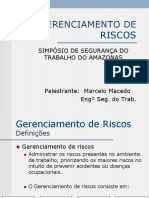 Gerenciamento de Riscos - Palestra Marcelo Santana