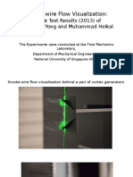 Smoke-Wire Flow Visualization: Some: Test Results (2013) of Tham Jian Yong and Muhammad Heikal