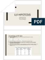 Uji Hipotesis Goodness of Fit