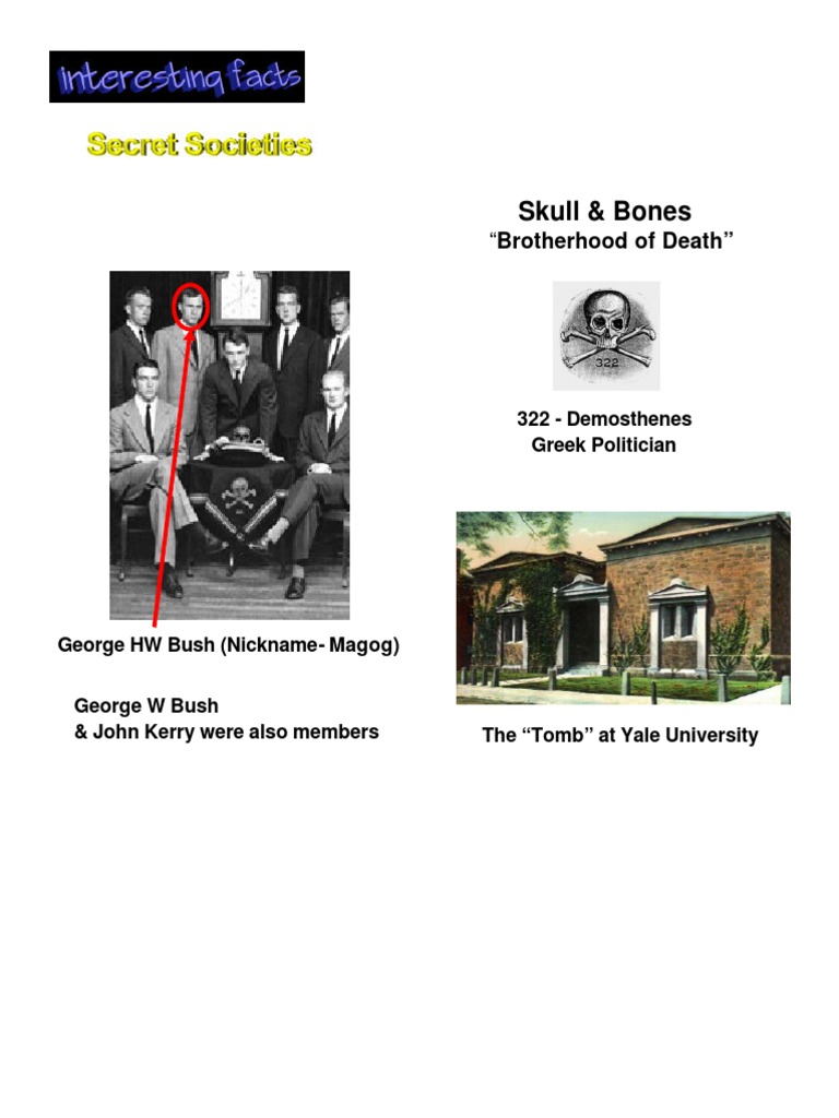 Skull Bones Brotherhood Of Death Pdf Freemasonry Religion